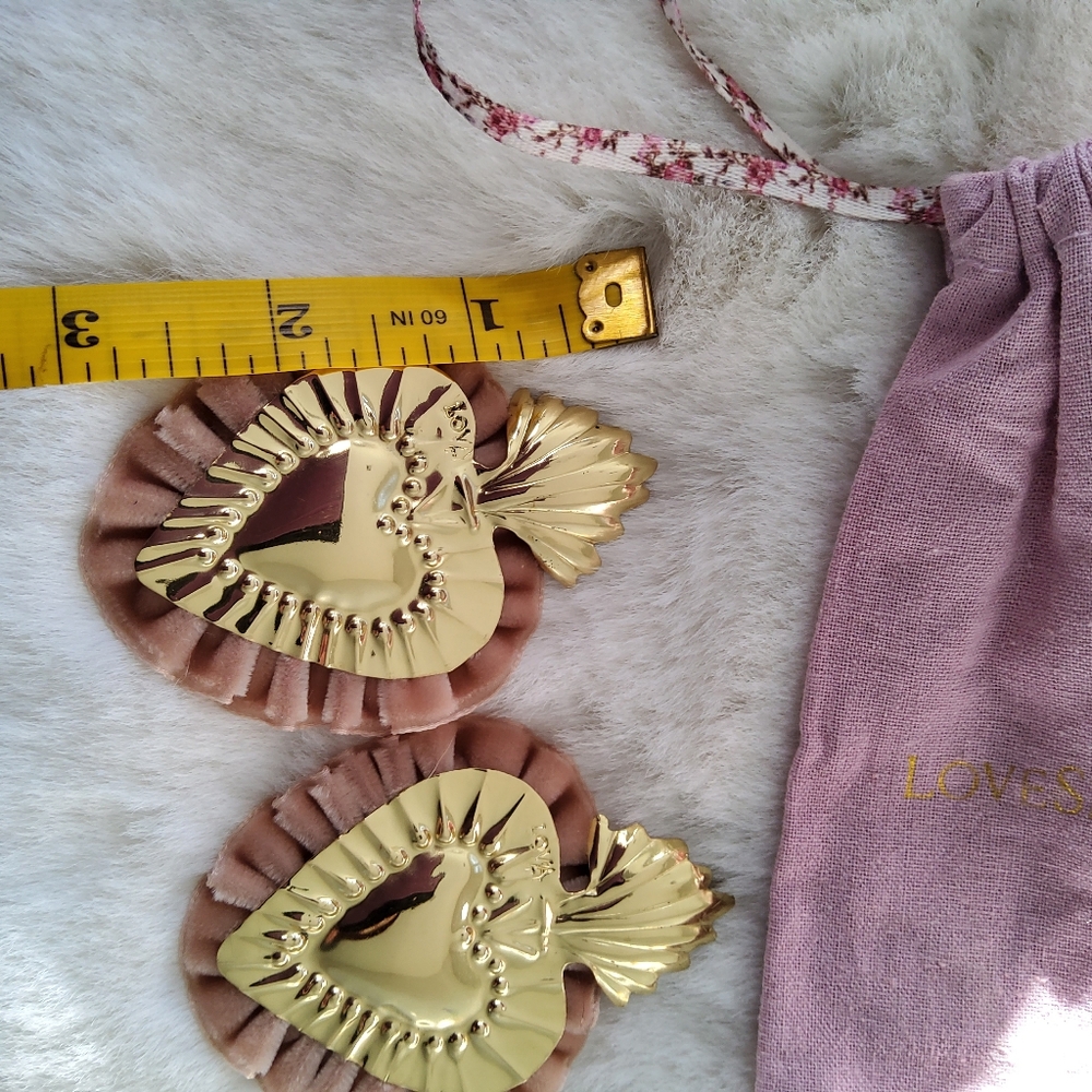 LoveShackFancy Heart Earings - Picture 8 of 13